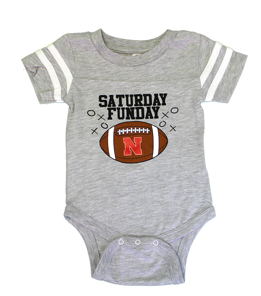 Nebraska Saturday Funday Jersey Onesie