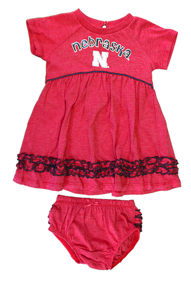 Infant Nebraska Fancy Gal Dress Set