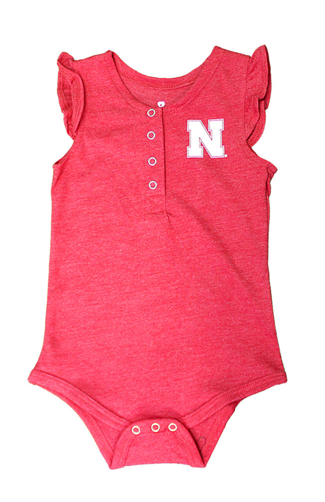 Infant Girls Husker Ruffle Onesie