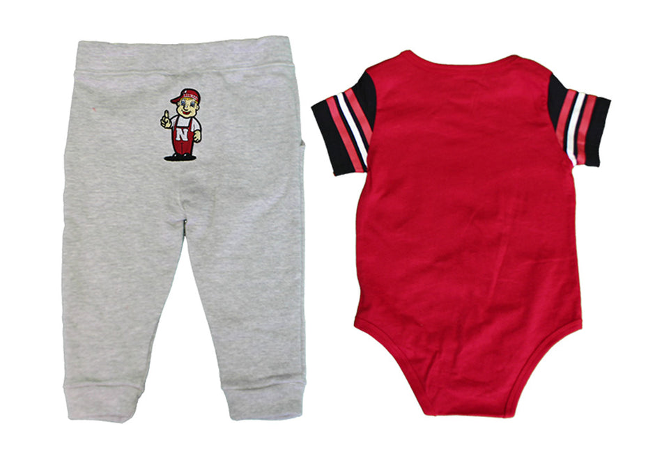 Infant Captain Football Huskers Onesie