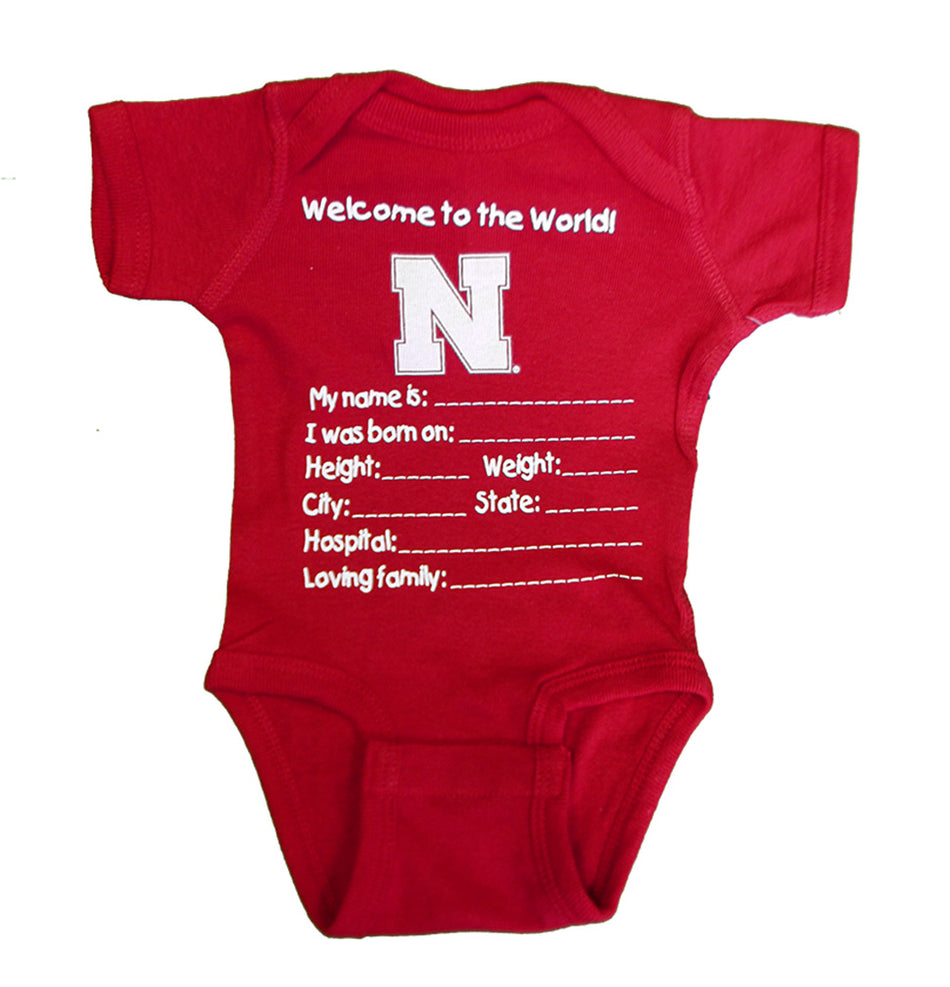 Nebraska Welcome To The World Newborn Creeper