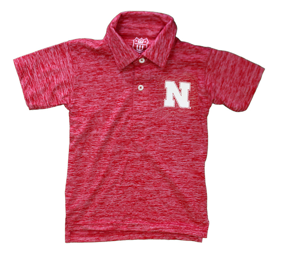 Toddler Boys Cloudy Yarn Nebraska Polo