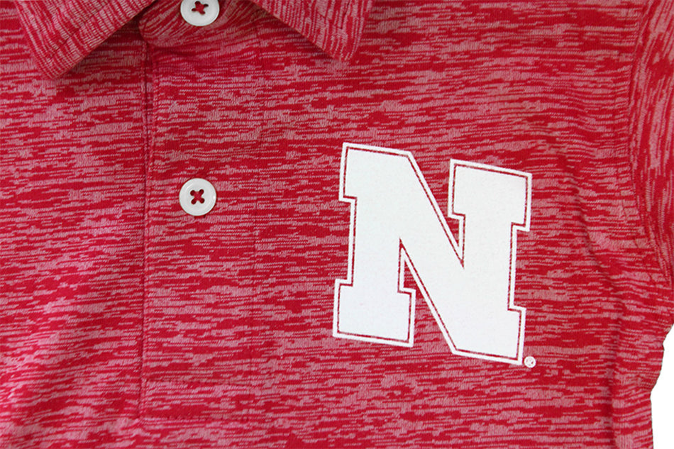 Young Huskers Cloudy Yarn Nebraska Polo