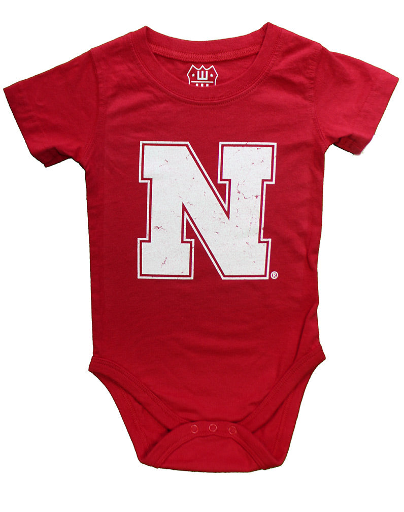 Nebraska Infant Hopper Onesie - Red