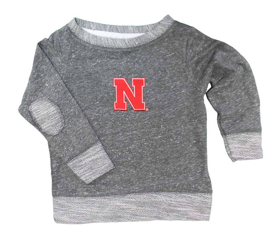 Toddler Girls Nebraska French Terry Pullover Sweat