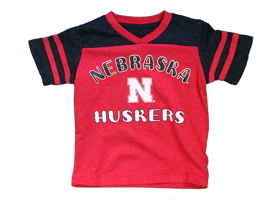 Toddler Girls Nebraska Promise Glitter Tee