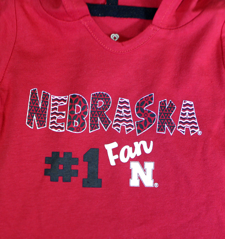 Infant Girls #1 Nebraska Fan Onesie