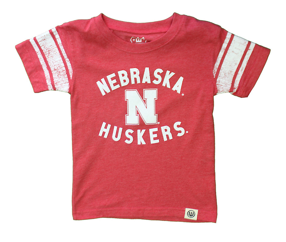 Toddler Boys Nebraska Huskers Jersey Sleeve Soft Blend Tee