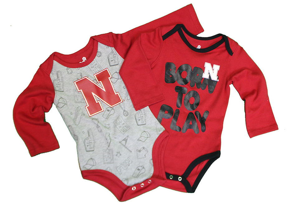 Infant Born To Win 2 Pack LS Creepers