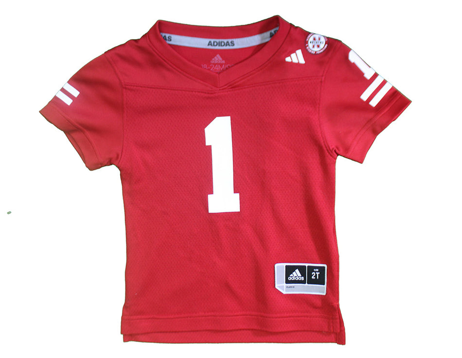 Adidas Toddler Nebraska Cornhuskers Replica # 1 Home Jersey