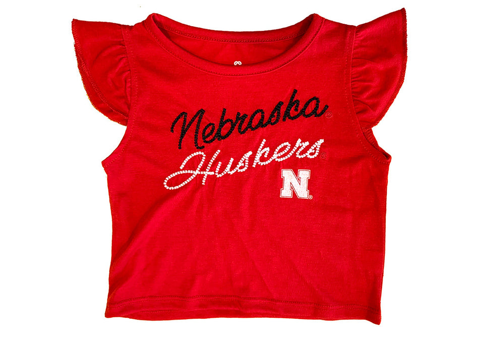 Toddler Girls Huskers Harrington Tee N Short Scrunch Set