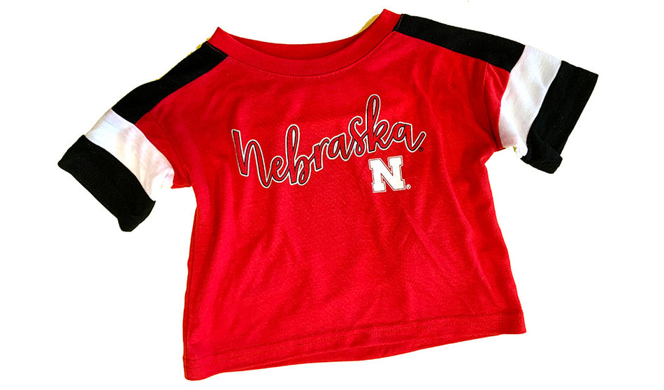 Toddler Girls Nebraska Diamond SS Tee