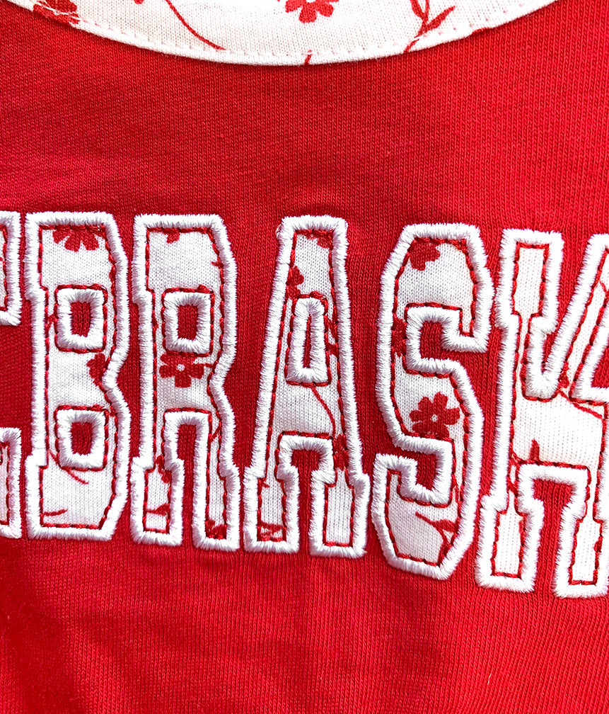 Toddler Girls Nebraska Ahoy Romper