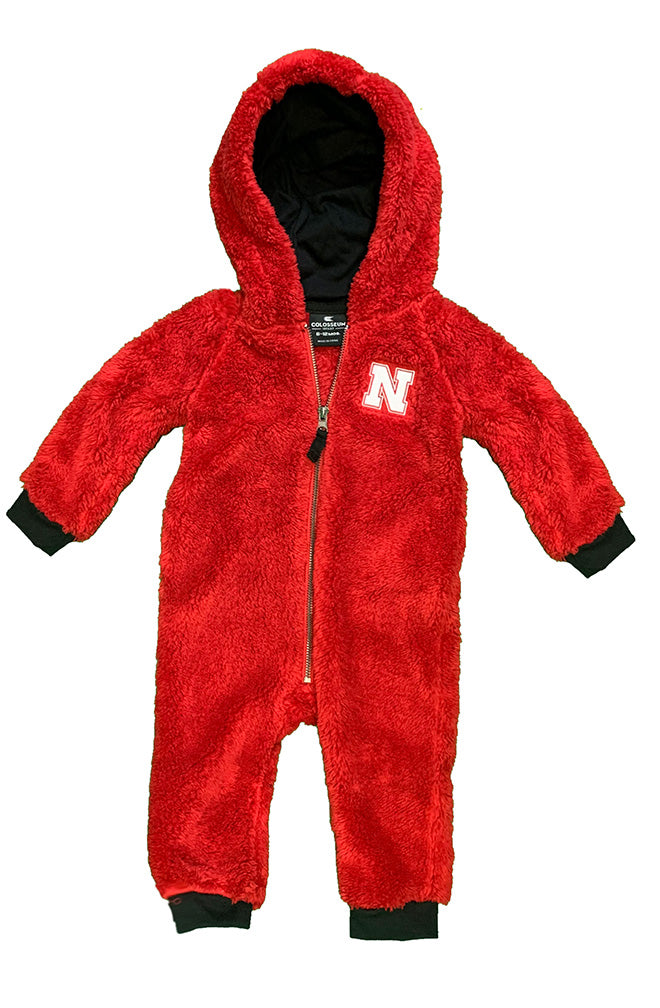 Infant Nebraska Sherpa Romper