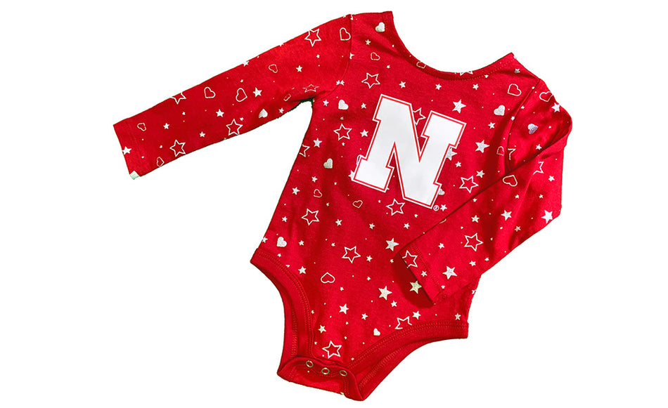 Infant Girls Nebraska Star Onesie Set