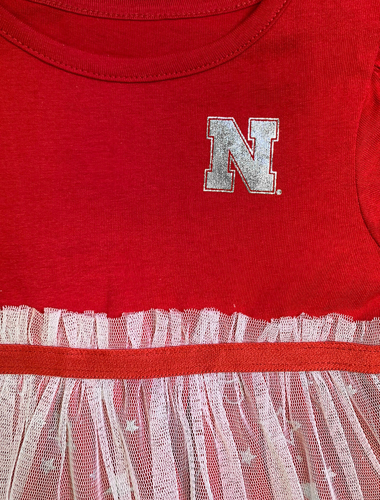 Infant Girls Nebraska Star League Dress N Headband