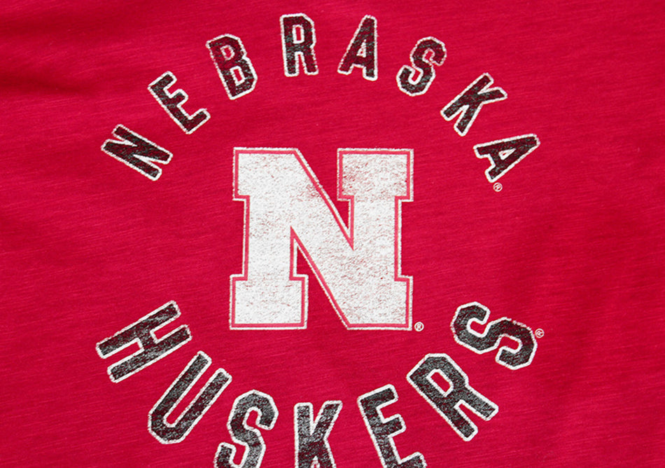 Youth Nebraska Girls Foil Retro Tee