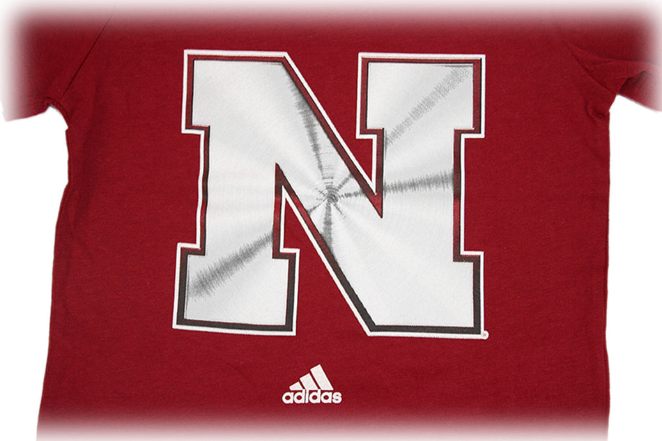 Youth Adidas Husker N Chrome Logo Tee