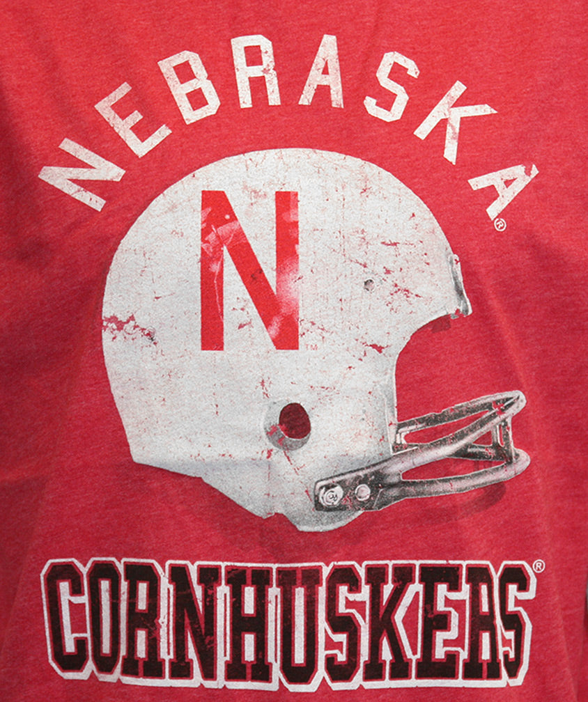 Childrens Nebraska Cornhuskers Football Helmet Tee