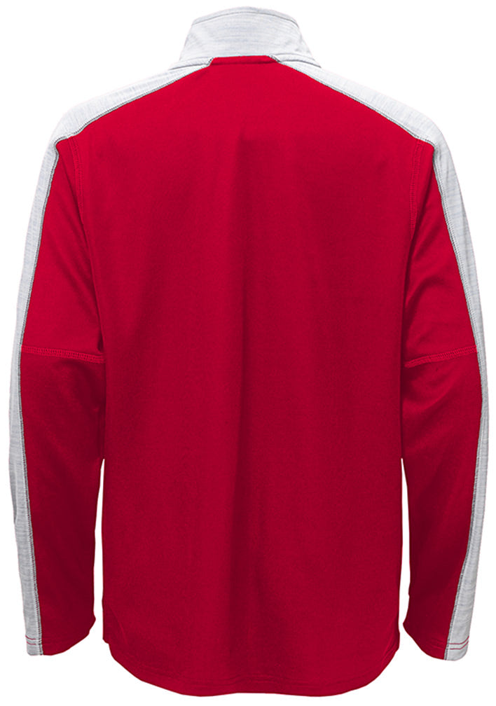 Adidas Youth Quarter Zip Knit Huskers Jacket