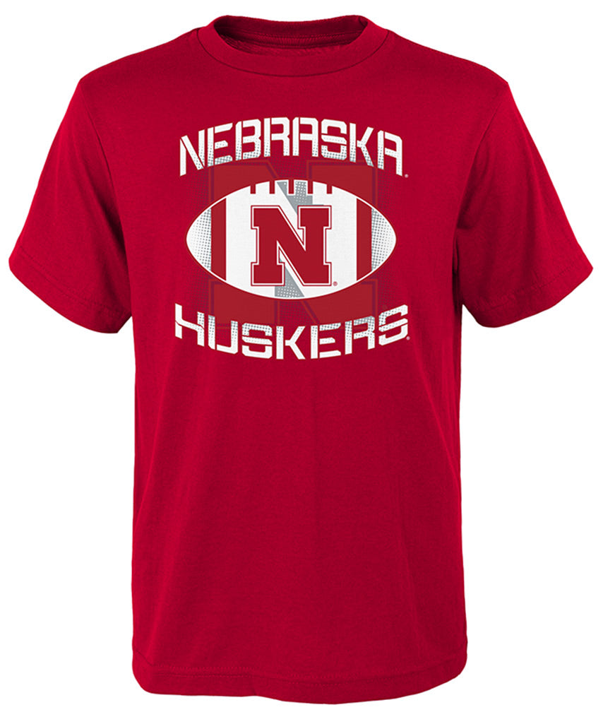 Adidas Nebraska Huskers Youth Football Tee