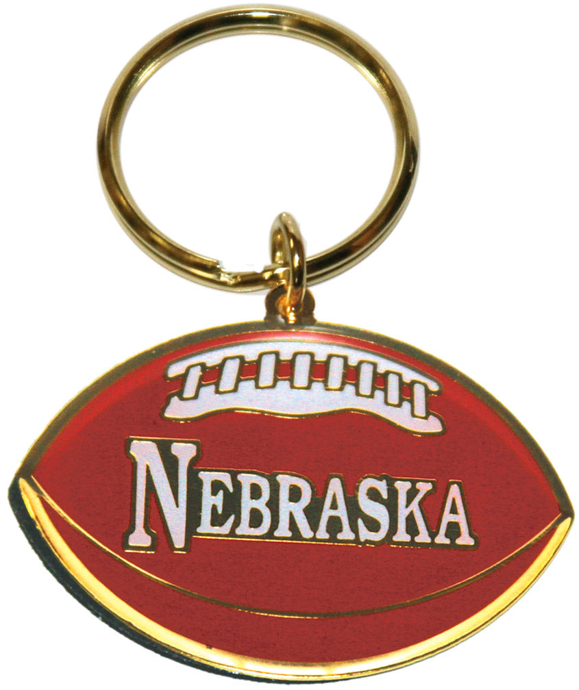 Brass Football Key Chain