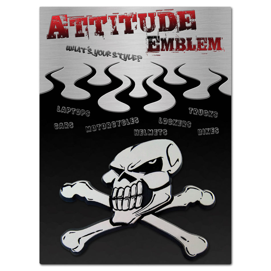 Skull and Crossbones Auto Emblem