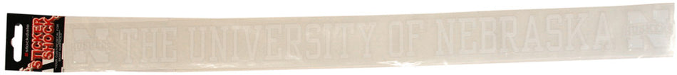 University Of Nebraska White Decal