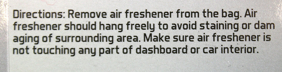 Husker 2 Pack Car Air Freshener