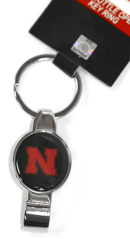 Black "N" Bottle Opener Key Ring