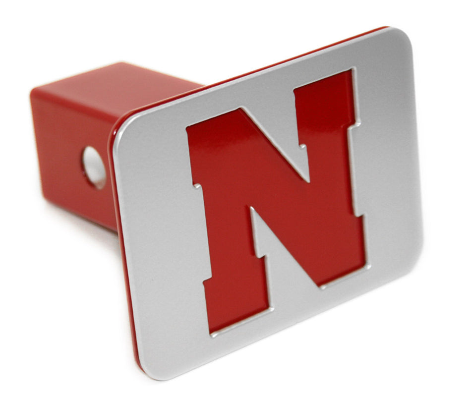 Grey N Red Receiving Hitch Cover
