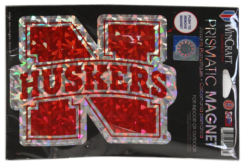 Prismatic N Huskers Magnet