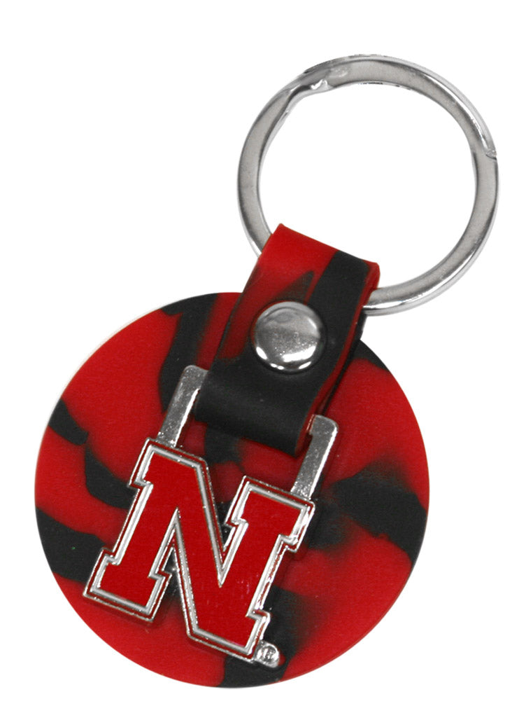 Red Tornado Swirl Keychain