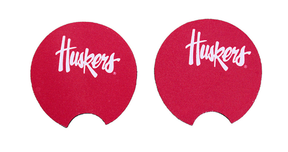 Husker Car Coaster Set