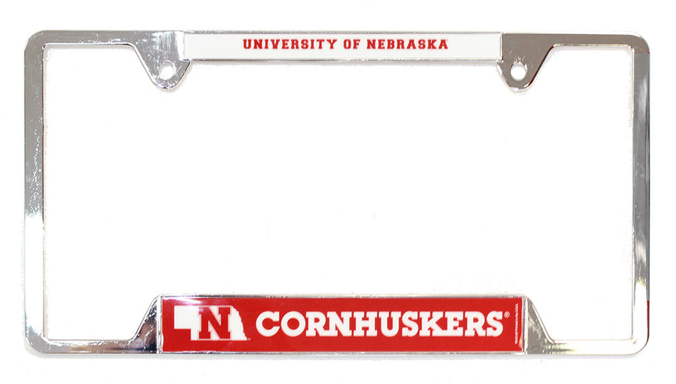 Cornhuskers Metal License Frame