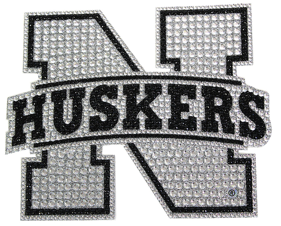 Husker N Tonal Silver Bling Decal