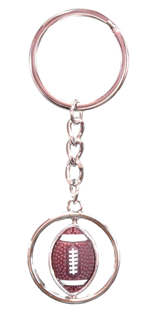 Nebraska Football Spinner Keychain