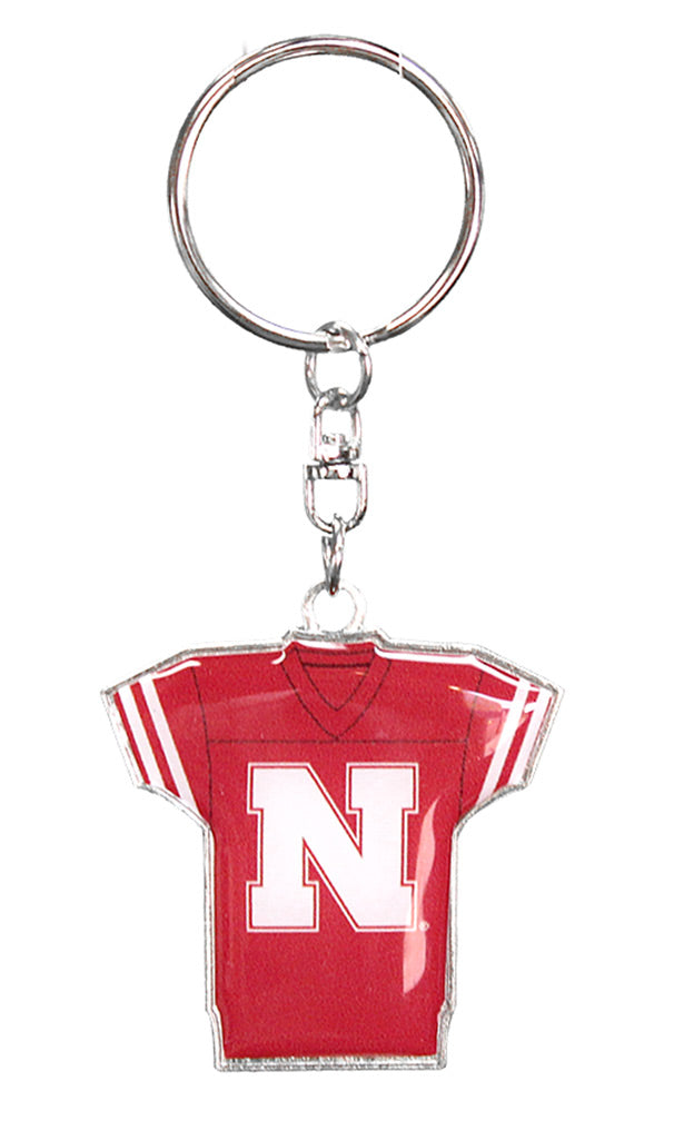 Nebraska Jersey Keychain