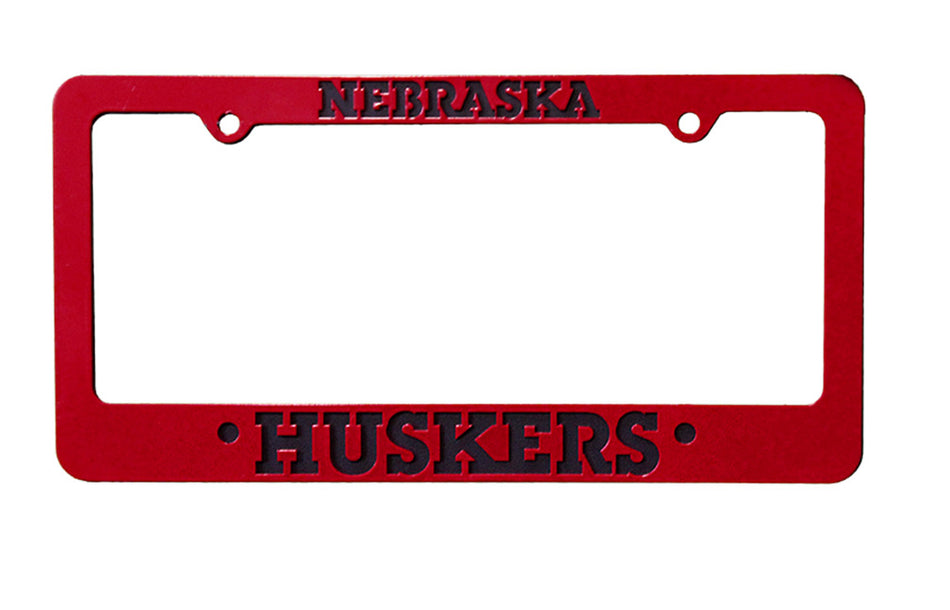 Nebraska Huskers Steel License Frame