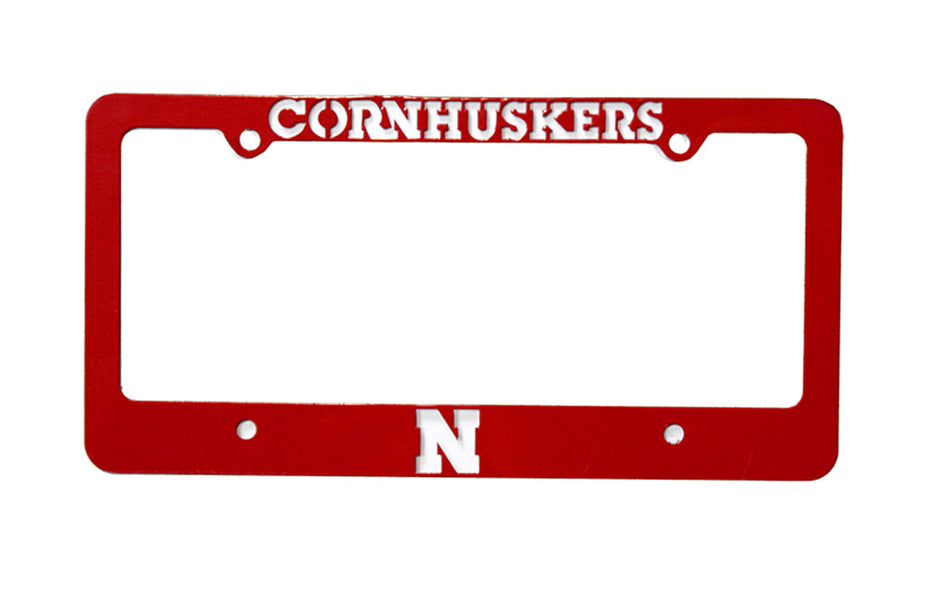 Cornhuskers Steel License Frame