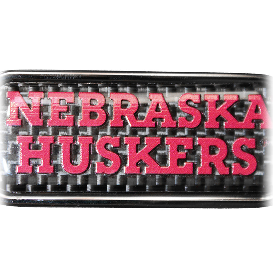 Nebraska Huskers Metal Oblong Keychain
