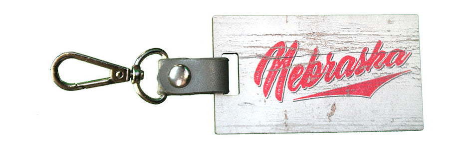 Nebraska Old Timber Key Tag