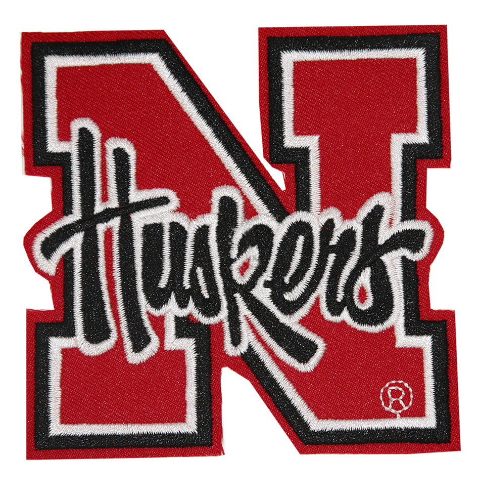 4 Inch Red N Husker Patch