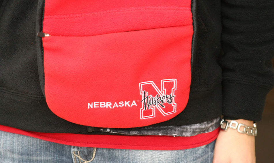 Fleece Scarf With Zipper Pocket