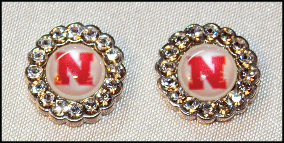 Crystal Circle Pendant Earrings