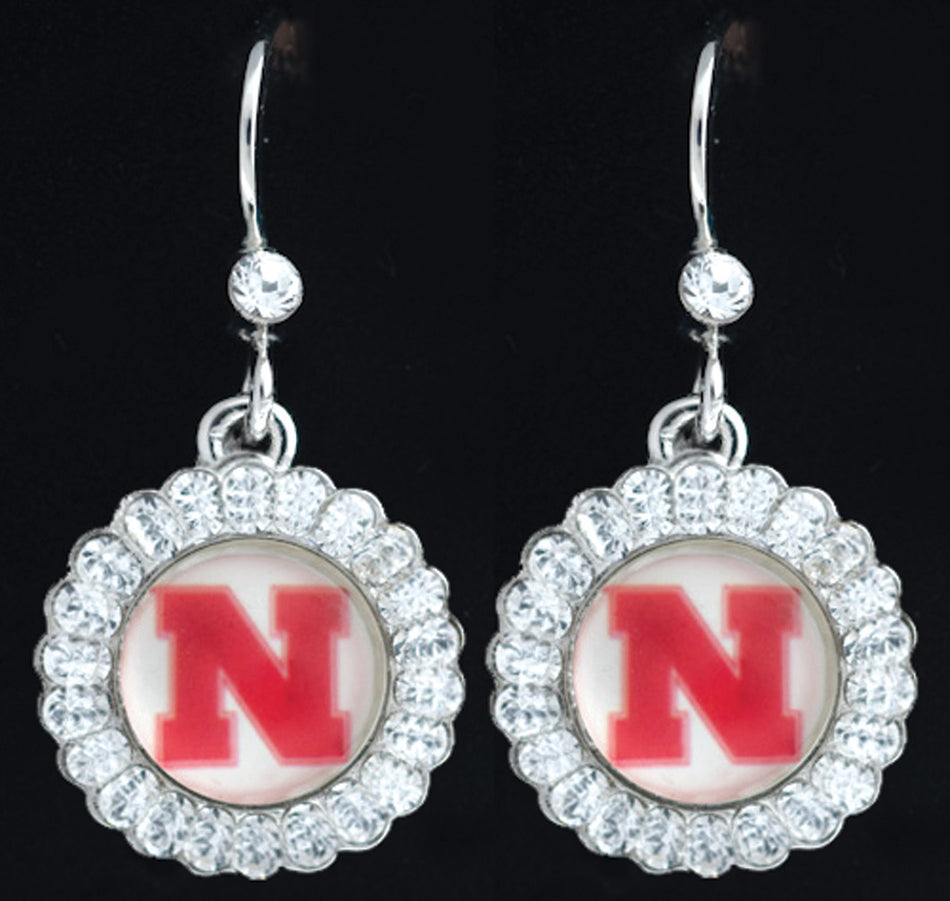 Large Crystal Stone Dangle Earrings