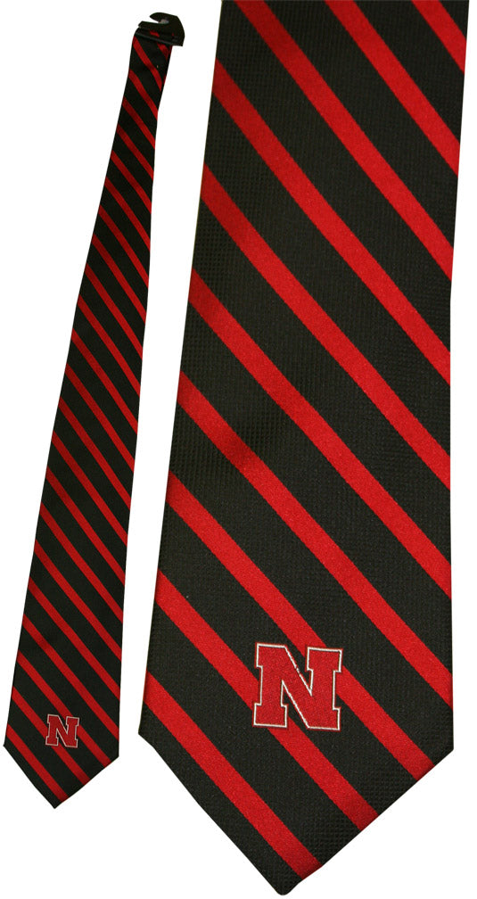Black & Red Striped Tie
