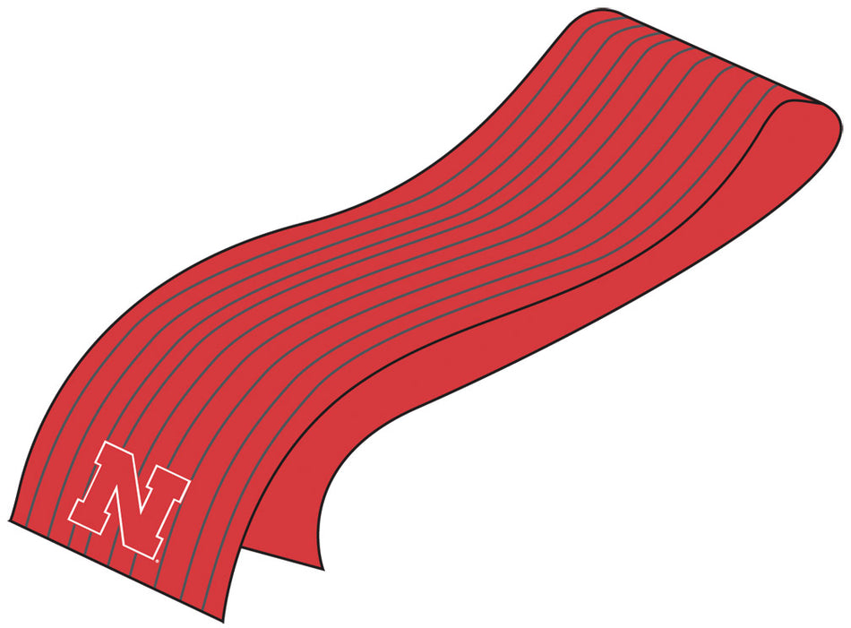 RIBBED SCARF WITH 3D LOGO