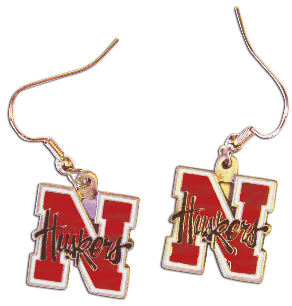 N Husker Dangle Earrings