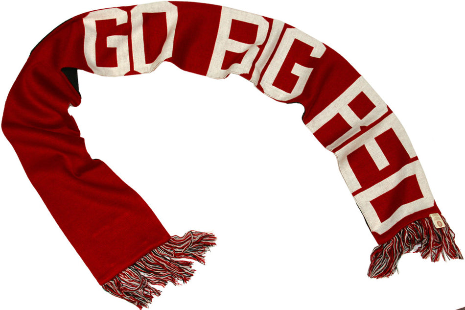 BLACK/WHITE/RED BAKER SCARF 47BND